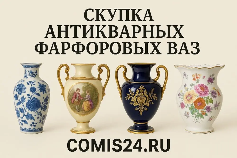 Скупка антикварных фарфоровых ваз в Москве