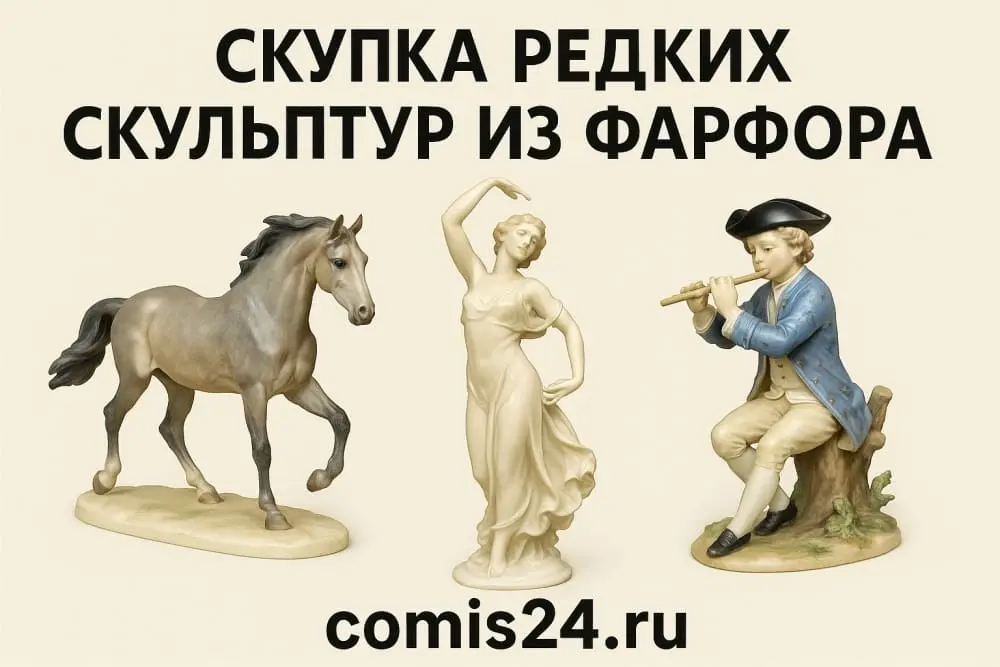 Скупка редких скульптур из фарфора в Москве
