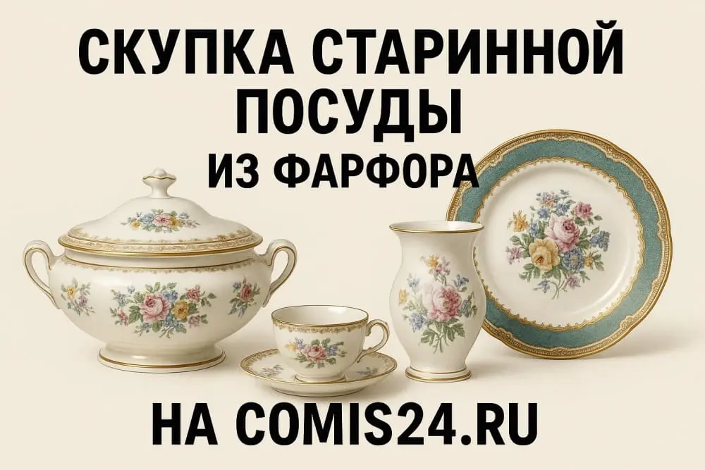 Скупка старинной посуды из фарфора в Москве