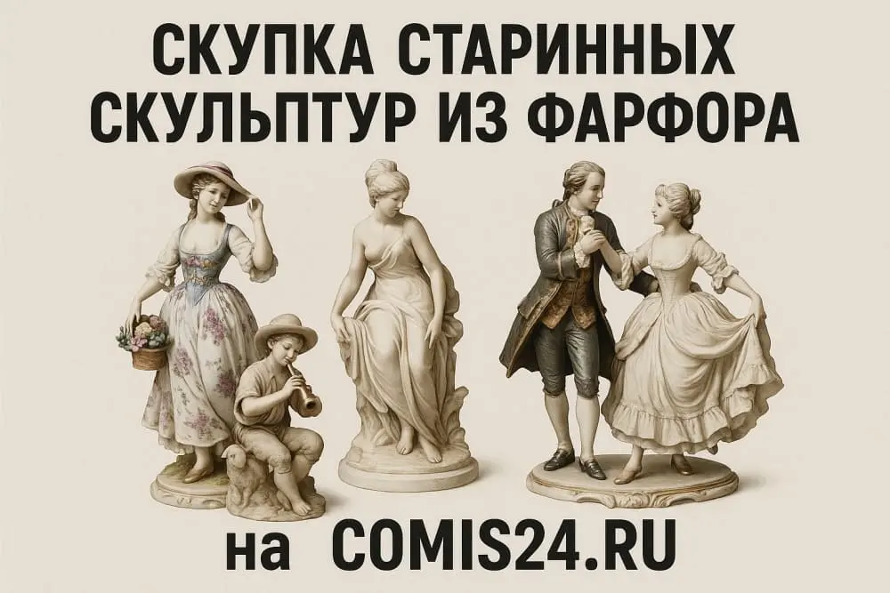 Скупка старинных скульптур из фарфора в Москве
